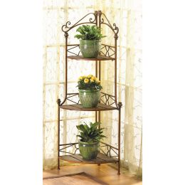 Metal Corner Baker's Rack Shelf Unit