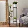 Modern Four-Tier Black Metal Plant Stand | Stylish Display Unit