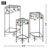 Country Apple Plant Stands - Set of 3