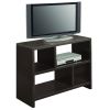 Modern 2-Shelf Console/Bookcase Table in Espresso Wood Finish