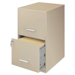 Putty Metal Vertical File Cabinet | 2-Drawer | Locking for Secure Organization