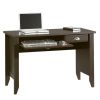 Computer Desk with Keyboard Tray | Dark Brown Mocha Espresso Wood Finish