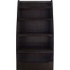 Kids 4-Shelf Bookcase in Espresso Wood Finish Childs Bedroom