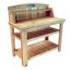 Cedar Wood Potting Bench: Natural Garden Work Table