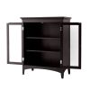 Dark Espresso Freestanding Bathroom Floor Cabinet with Shelves