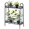 Rustic Heavy Duty Indoor/Outdoor 2 Tier Plant Stand