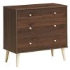 Espresso Modern FarmHome 4-Drawer Easy Glide Storage Dresser