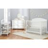 3 Piece Crib Changing Station 6 Drawer Dresser Nursery Furniture Set White