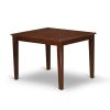 Mission Style 7-piece Dining Set in Mahogany Wood Finish