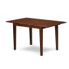 Mission Style 7-piece Dining Set in Mahogany Wood Finish