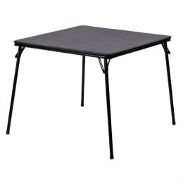 Black Folding Table | Perfect for Card Games and Poker |