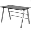 Modern Metal Frame Computer Desk | Sleek Black Laminate Top