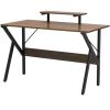 Modern 47-Inch Home Office Laptop Desk | Moveable Top Shelf