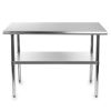 Heavy Duty Stainless Steel 48 x 30 inch Restaurant Prep Work Table