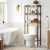 Modern Farmhouse 3-Tier Over-the-Toilet Storage Shelves | Metal and Wood