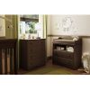 Baby Furniture 2 Drawer Diaper Changing Table in Espresso