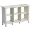 Adjustable Shelf 6-Cube Unit Sideboard in White