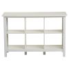 Adjustable Shelf 6-Cube Unit Sideboard in White