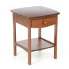 Walnut Wood Finish 1-Drawer Nightstand/Side Table