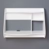 Modern Wall-Mount Laptop Computer Desk in White