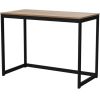 Modern Home Office Laptop Desk | Black Metal Frame, Wood Top