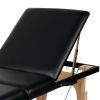 Black Adjustable Portable Massage Tattoo Folding Elevated Table