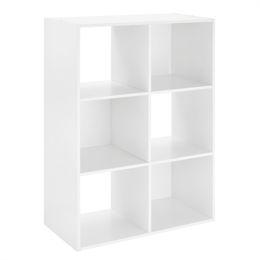 Whitmor Storage Rack 6 Compartments (White)