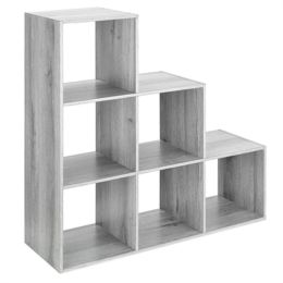 Storage Rack 6 Compartments (Gray) L Shaped