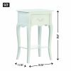 Romantic Country White End Table or Night Stand