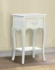 Romantic Country White End Table or Night Stand