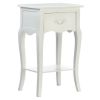 Romantic Country White End Table or Night Stand